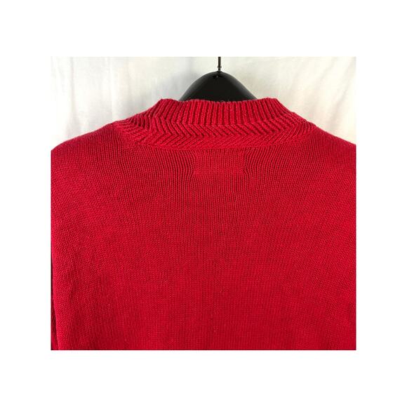 Vintage 1990s Westbound Red Long Sweater Cardigan Women’s Small - Picture 7 of 10